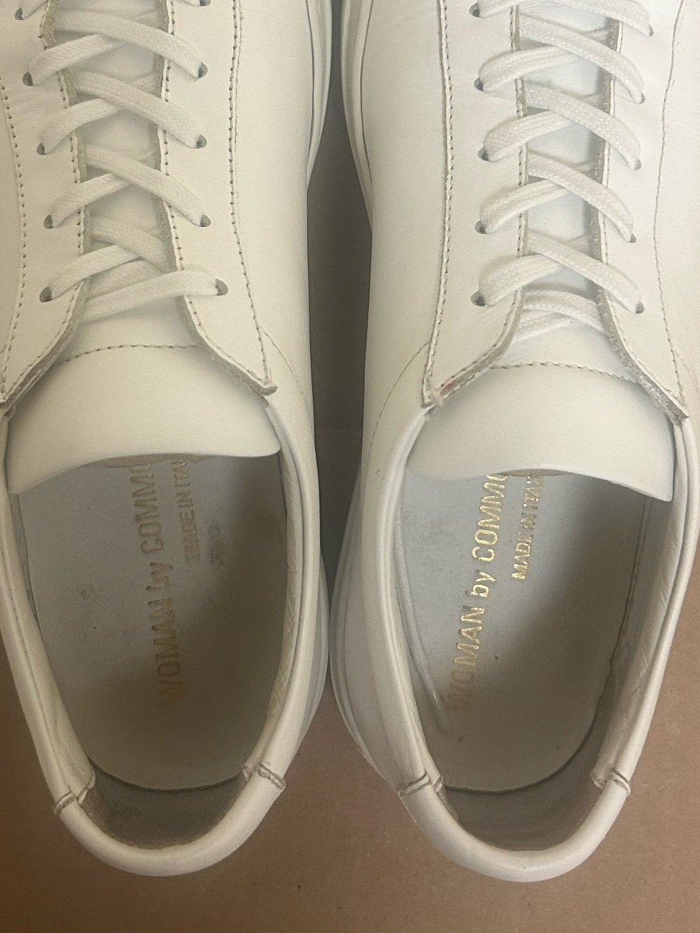 Common Projects White Leather Low-Top Sneakers. - Picture 9 of 9